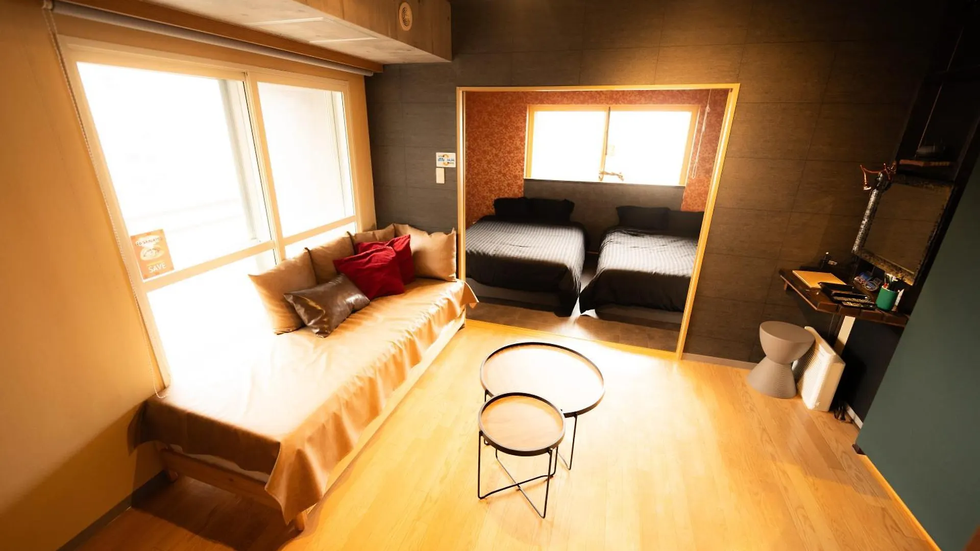 Biosvilla522-Sapporo Susukino Night- 1Room W-Beds2&S-Beds2 6Persons Apartment